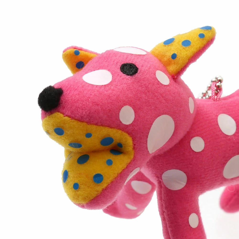 쿠사마야오이 YAYOI KUSAMA 린린 토코톤 인형 키링 키홀더 강아지 볼체인 - 상세 이미지 4