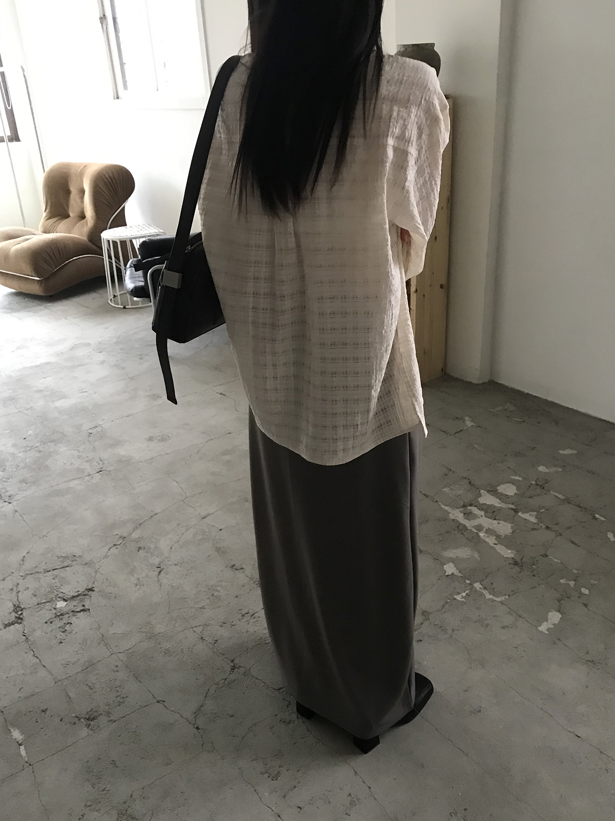 [미엔느] sleek jersey maxi skirt / 슬릭 져지 맥시 스커트 (2col) 상세 이미지 37