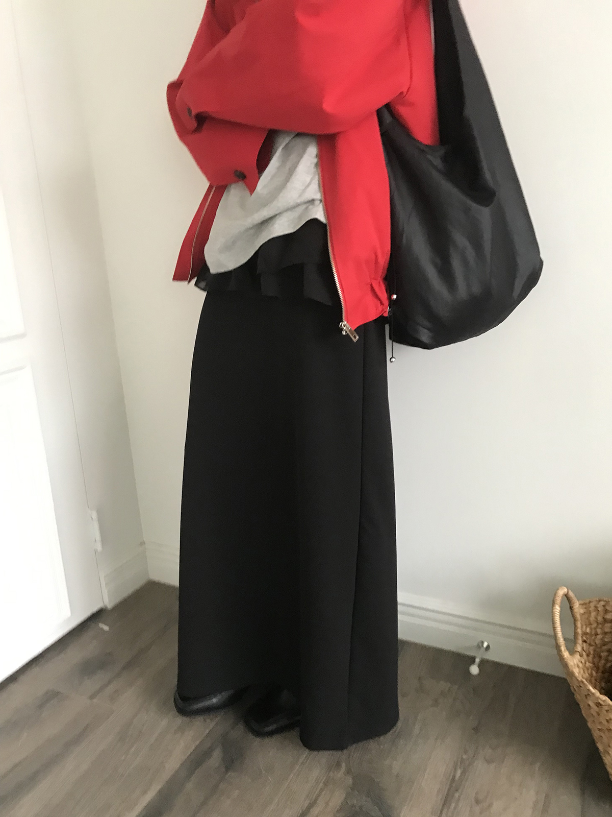 [미엔느] sleek jersey maxi skirt / 슬릭 져지 맥시 스커트 (2col) 상세 이미지 7