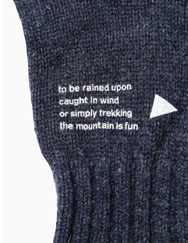 앤드원더 and wander wool knit glove 울 니트 장갑 2컬러 - 상세 이미지 5
