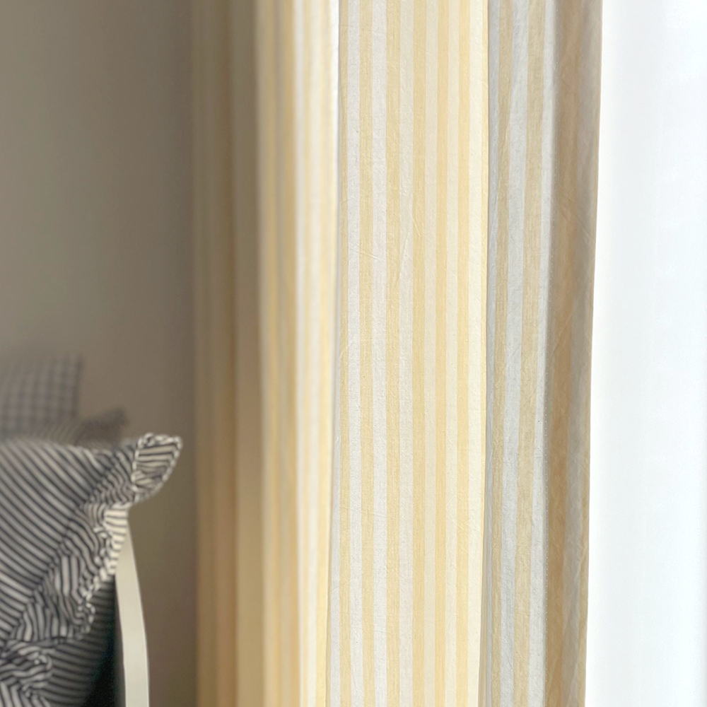 바이아미 멜란 스트라이프 연노랑 아이방 여아 남아