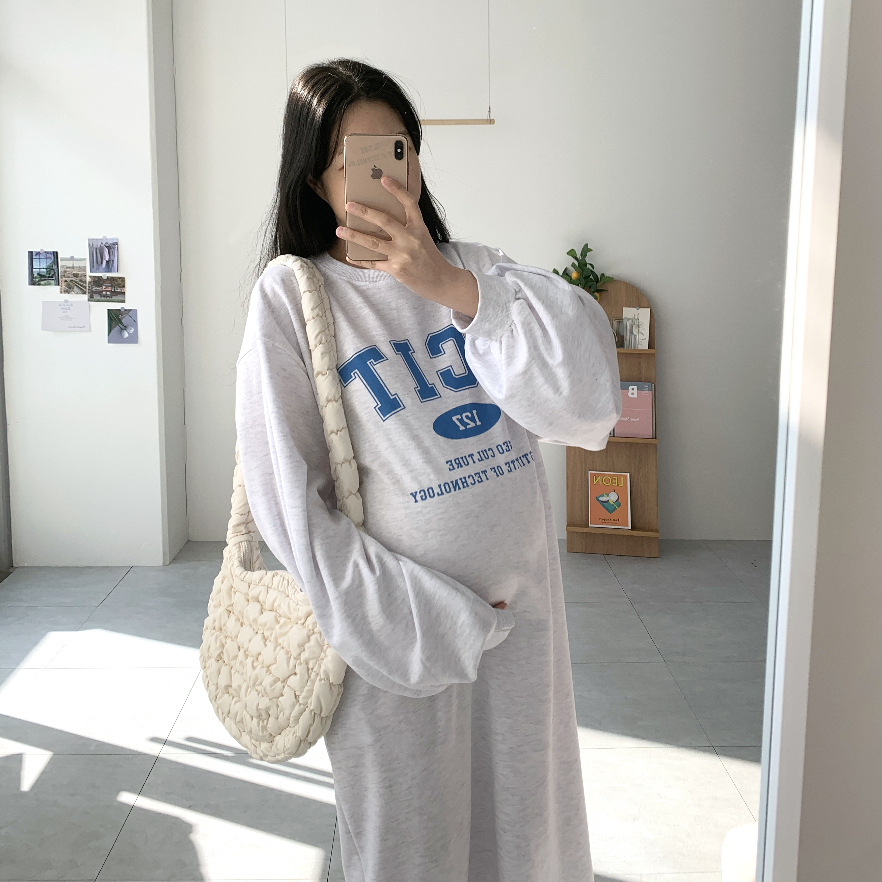 127 나염원피스 77사이즈원피스 마실원피스 - 상세 이미지 3