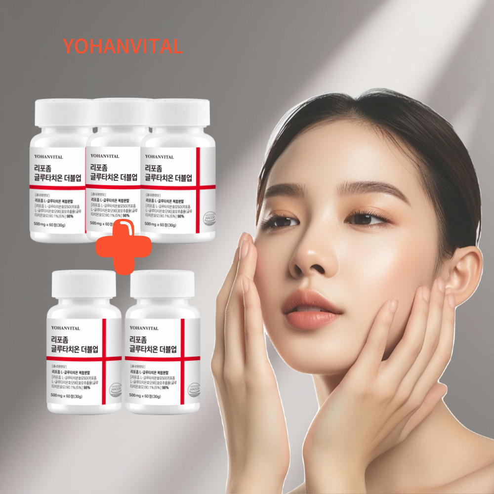 요한바이탈 리포좀 글루타치온 인지질코팅 리포즘 리포솜 60정, 5개