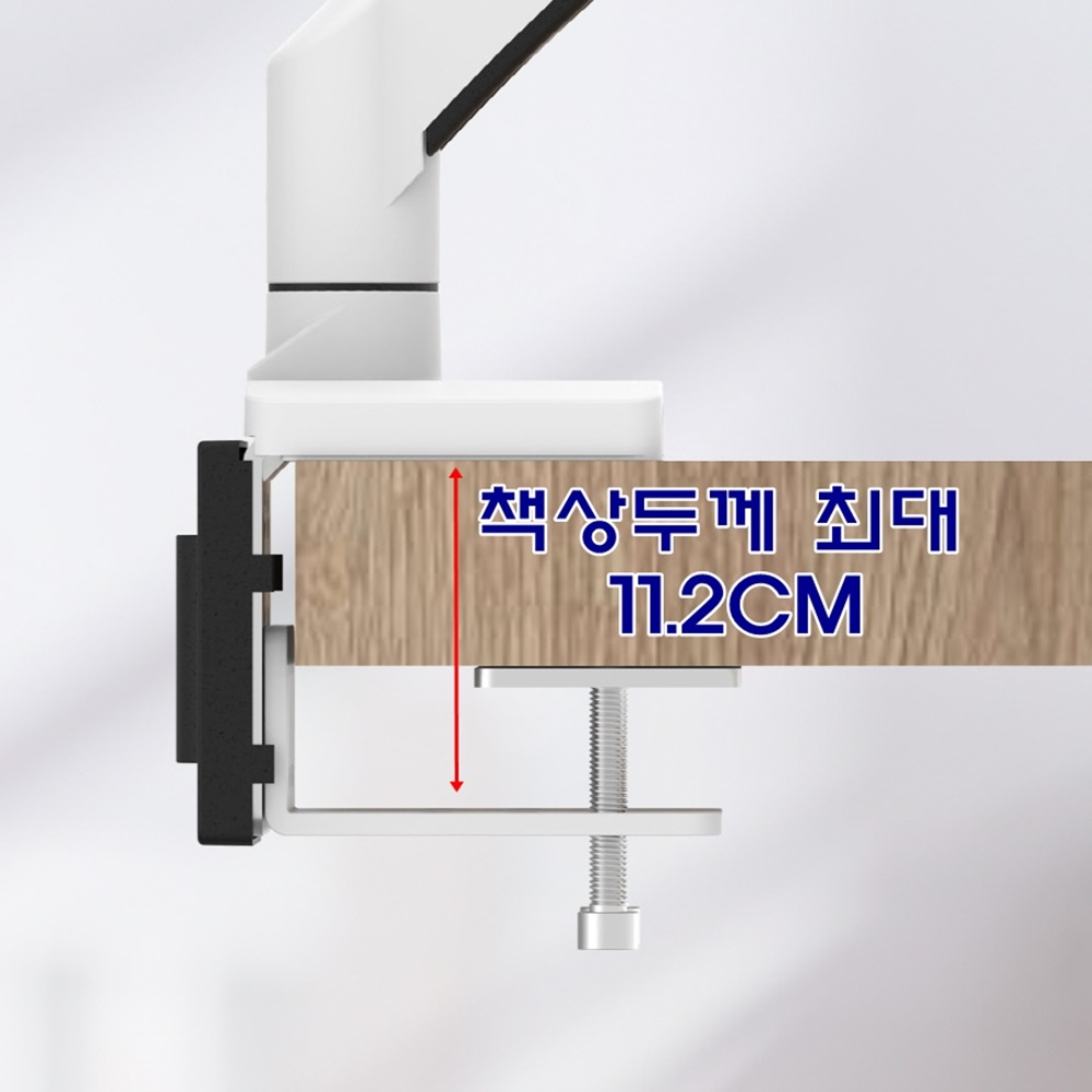 오디세이 Neo G7 호환 고중량 커브드 게이밍 싱글 모니터거치대 - 상세 이미지 3
