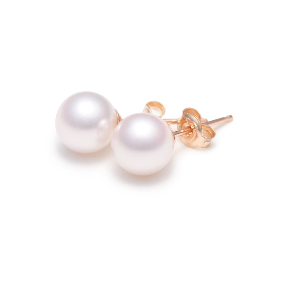 에비뉴다이아몬드 7.5mm 8mm 아코야 해수 진주 귀걸이 AAA+급(감정서 포함)