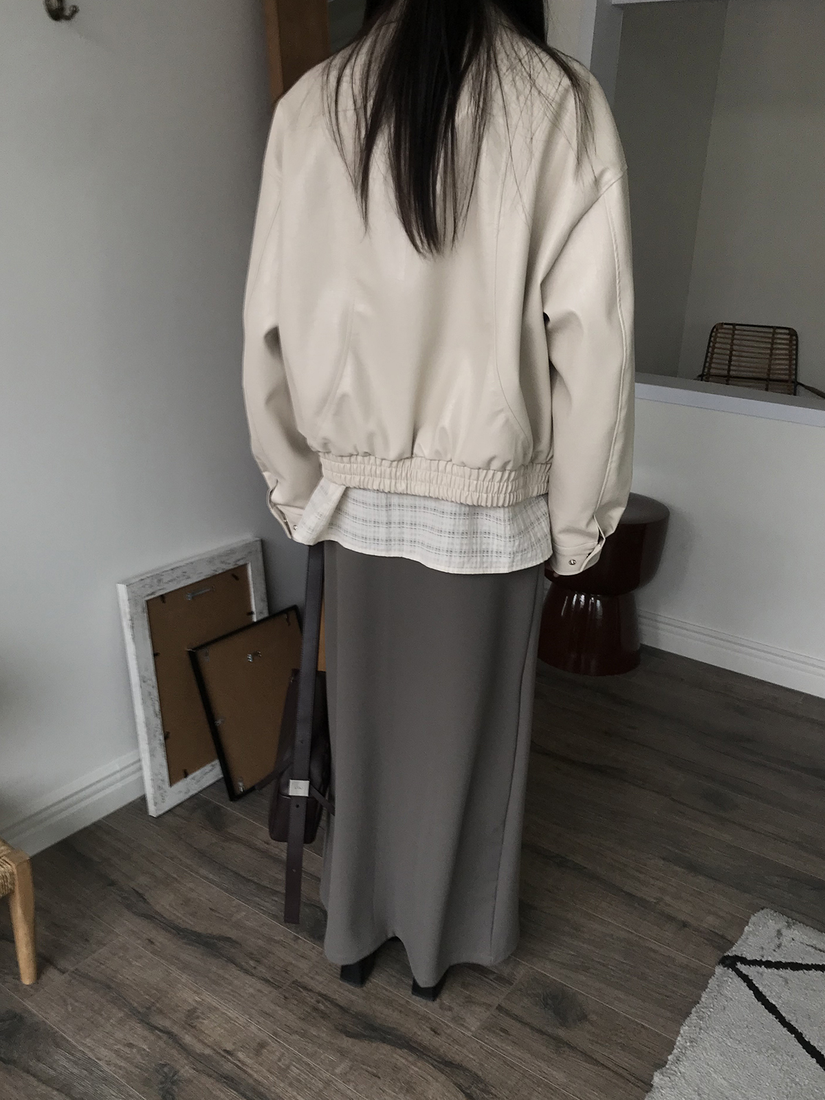 [미엔느] sleek jersey maxi skirt / 슬릭 져지 맥시 스커트 (2col) 상세 이미지 30