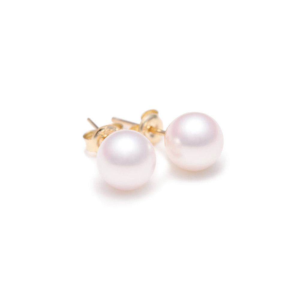 에비뉴다이아몬드 7.5mm 8mm 아코야 해수 진주 귀걸이 AAA+급(감정서 포함)