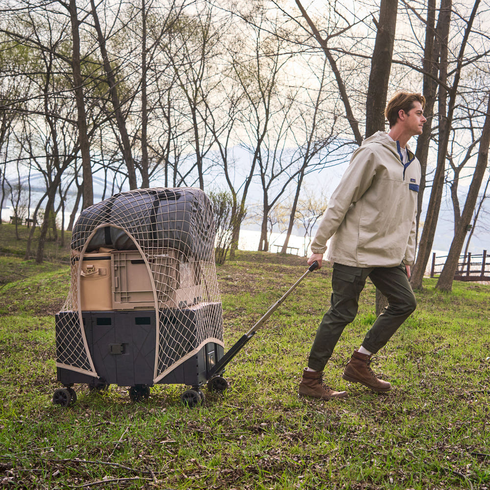 코드리빙 컨버티블 웨건형 2세대 카트 광폭휠 풋브레이크 테이블 상판포함
