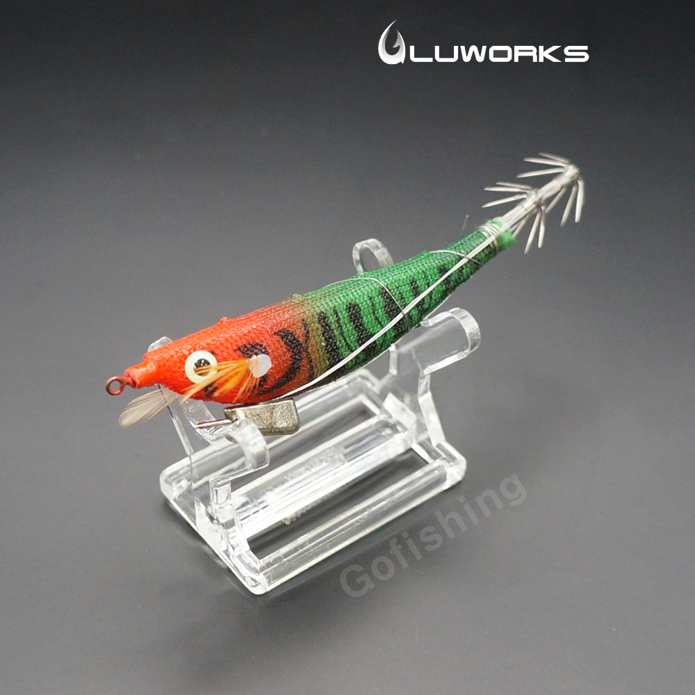 루웍스 퍼플이네 삼봉 에기 심해 갑오징어 한치 오모리그 슷테 LWE-14 퍼플 전갱이, 9.8cm - 상세 이미지 4