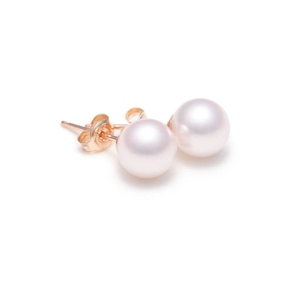 에비뉴다이아몬드 7.5mm 8mm 아코야 해수 진주 귀걸이 AAA+급(감정서 포함)