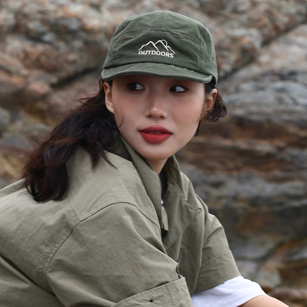 남성 여자 숏챙모자 챙짧은 숏캡 러닝 야구 모자 등산 캠핑 볼캡 - 상세 이미지 4