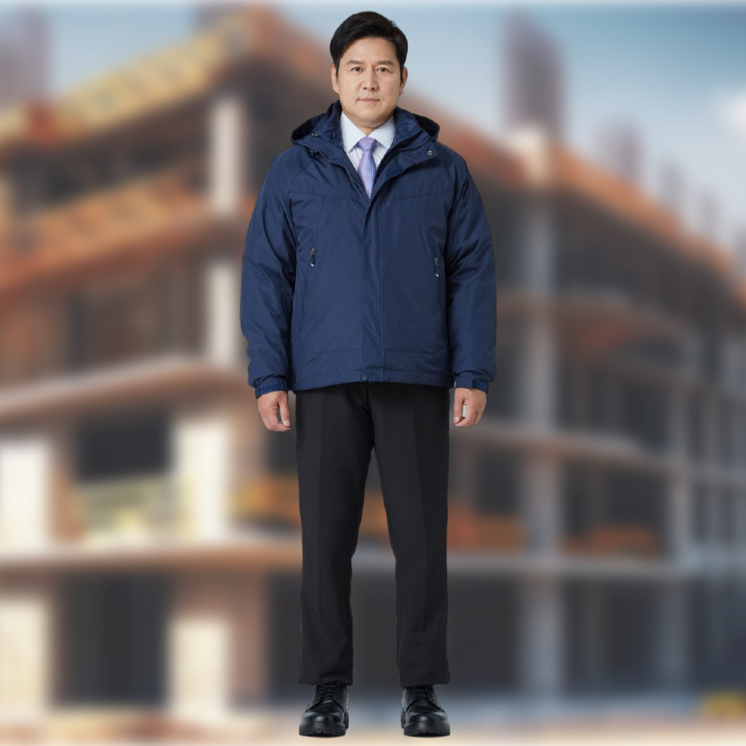 아트윈 W-491 내피분리 회사 근무복 탈부착 모자 점퍼 봄 겨울 작업복 데일리 자켓 - 상품 이미지