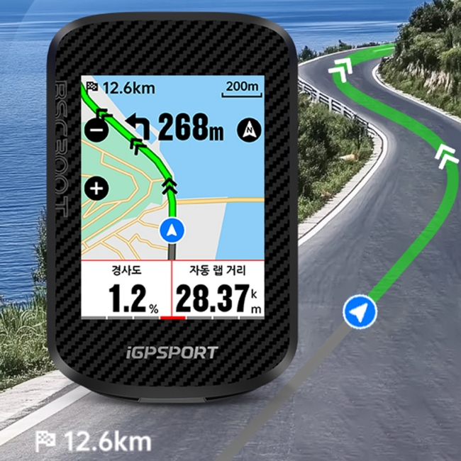 iGPSPORT BSC300T 자전거 속도계 터치 컬러 GPS 네비게이션 - 상세 이미지 3
