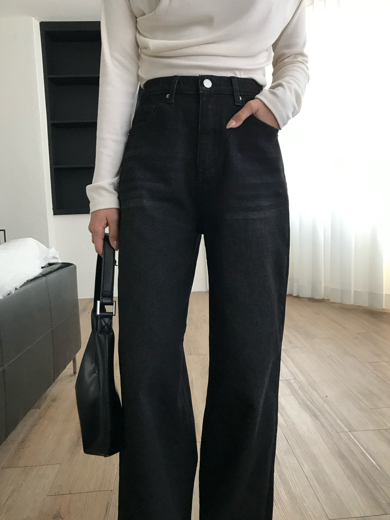 [무료배송] [숏,기본,롱] [S-XL] 매버릭 속밴딩 데님 팬츠 - 흑청(기본)S / 흑청(롱)M / 흑청(숏)XL /  진청(롱)L 당일발송 상세 이미지 37
