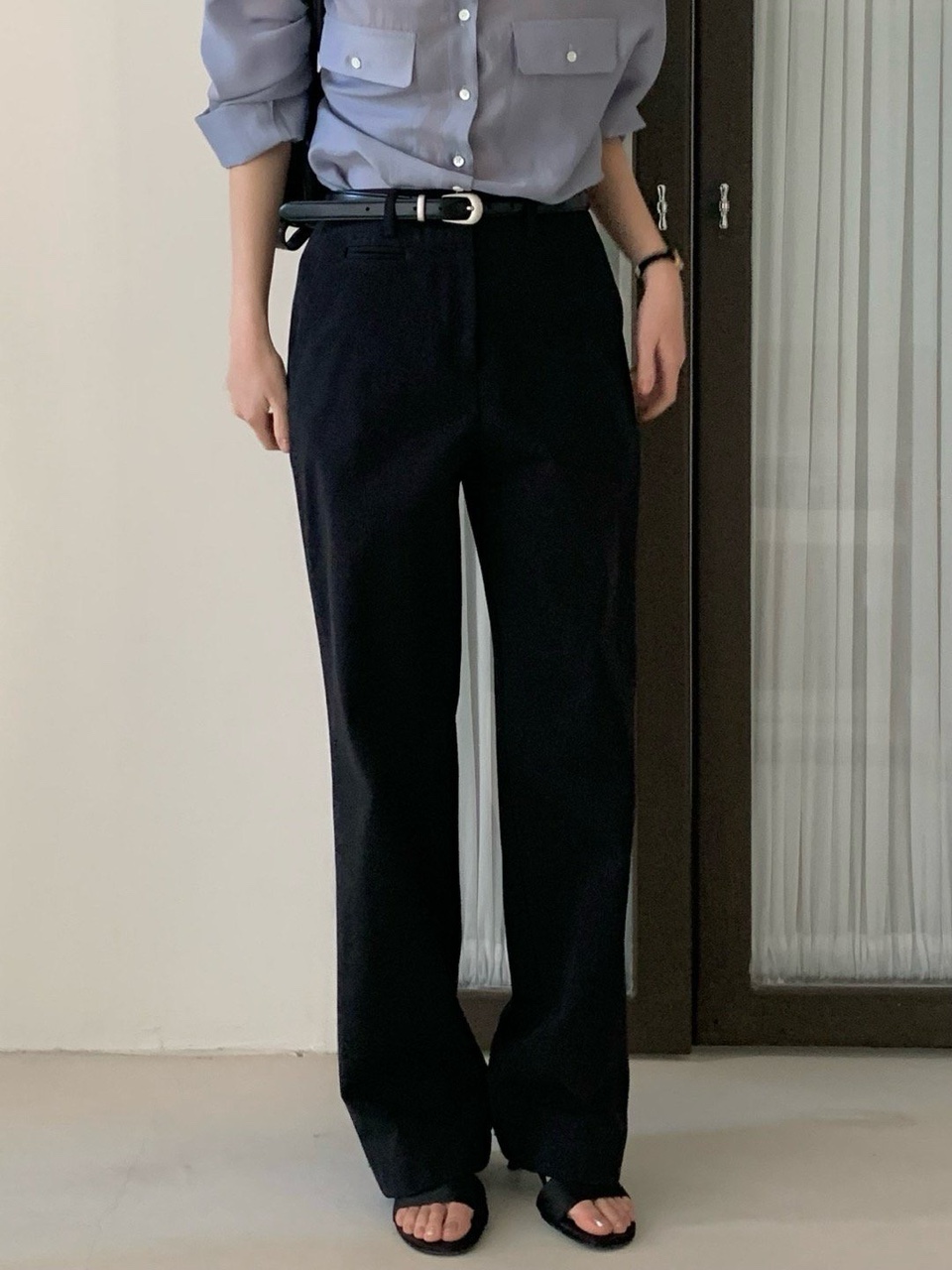 베르가못 노튼 팬츠 노턱 코튼 일자 베이직 바지 (2 color) 상세 이미지 23