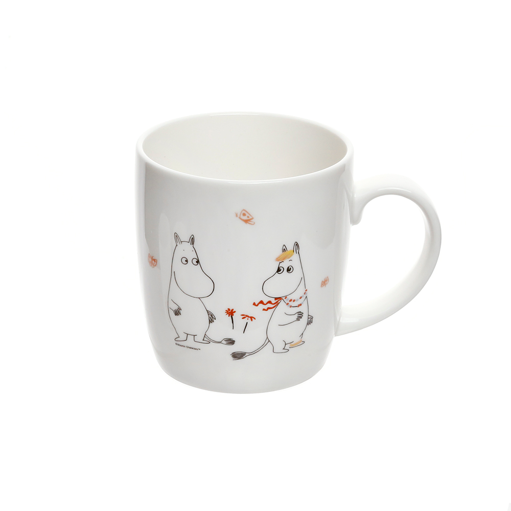 무민 본차이나 머그컵 동물 캐릭터 손잡이 커플 도자기 홈카페 커피 잔 선물 moomin - 상세 이미지 5