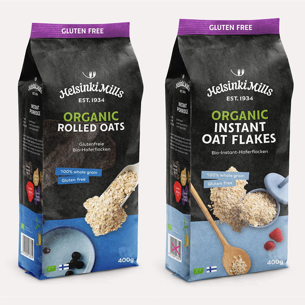 헬싱키밀 롤드오트 유기농 오트밀 글루텐프리 핀란드산 귀리 인스턴트 퀵오트 400g
