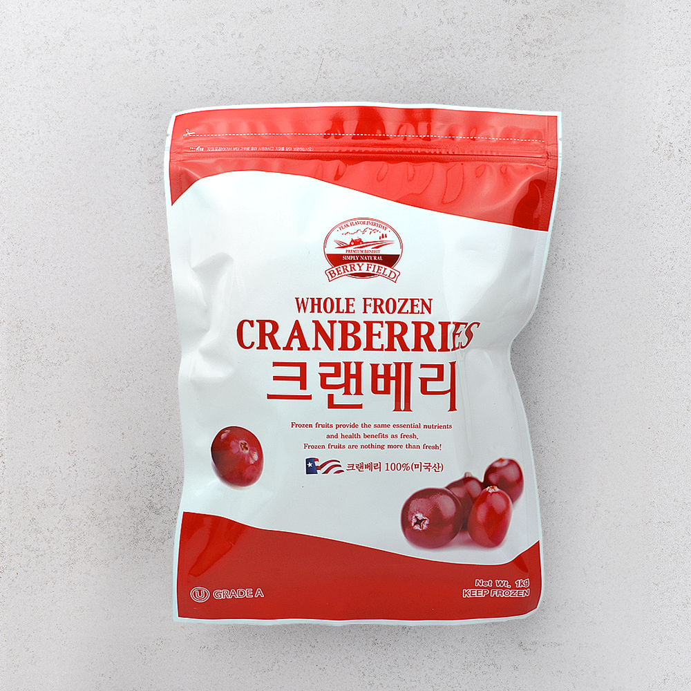 세척하여 깨끗한 냉동 크랜베리 1kg 미국산 - 상세 이미지 5