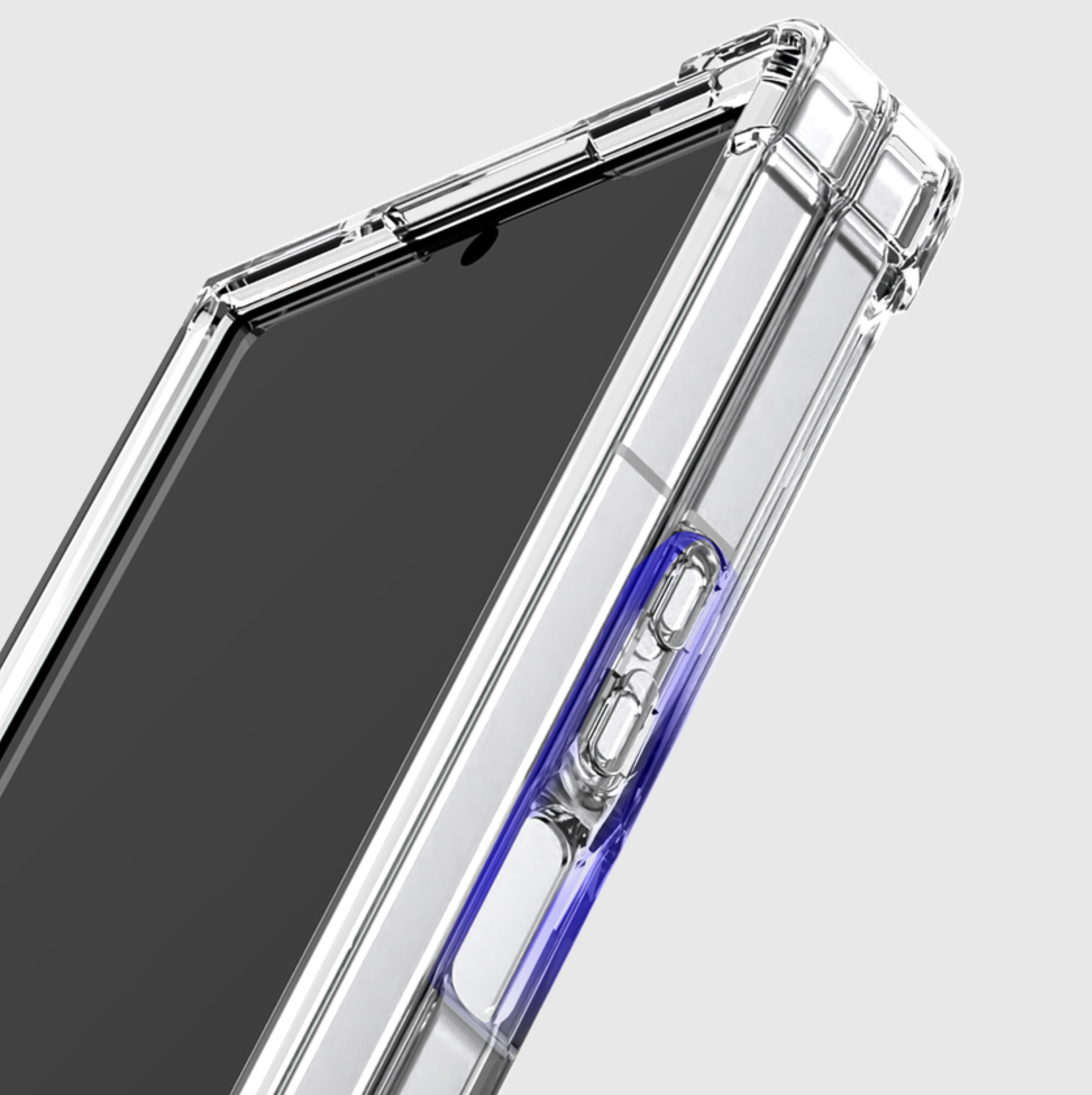 갤럭시 Z폴드 케이스 카드 수납 방탄 크리스탈 투명, 갤럭시Z 폴드6 - 상세 이미지 3