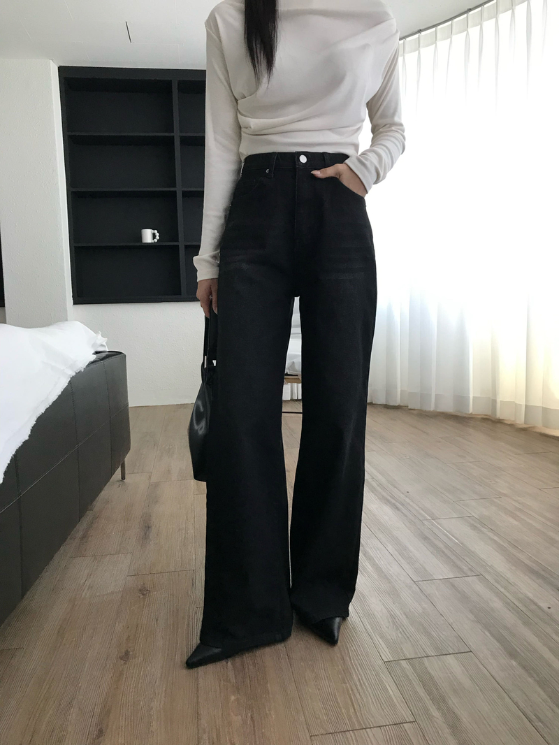 [무료배송] [숏,기본,롱] [S-XL] 매버릭 속밴딩 데님 팬츠 - 흑청(기본)S / 흑청(롱)M / 흑청(숏)XL /  진청(롱)L 당일발송 상세 이미지 36