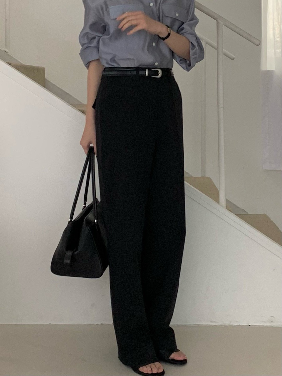 베르가못 노튼 팬츠 노턱 코튼 일자 베이직 바지 (2 color) 상세 이미지 30