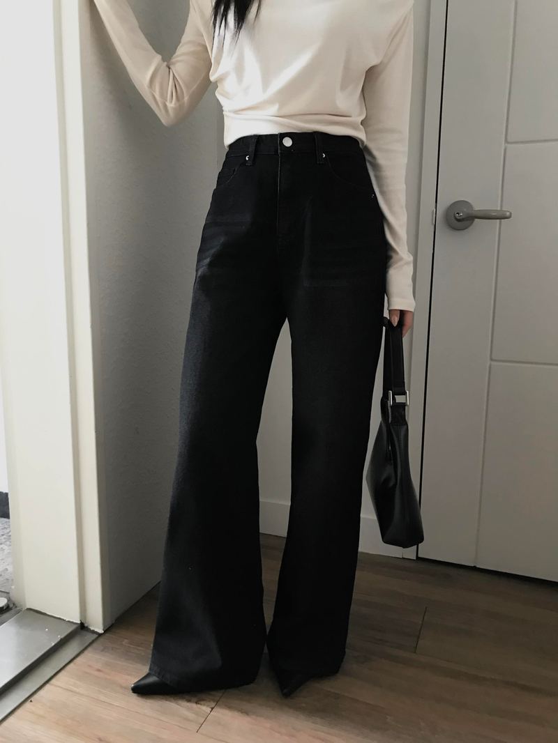 [무료배송] [숏,기본,롱] [S-XL] 매버릭 속밴딩 데님 팬츠 - 흑청(기본)S / 흑청(롱)M / 흑청(숏)XL /  진청(롱)L 당일발송 상세 이미지 21