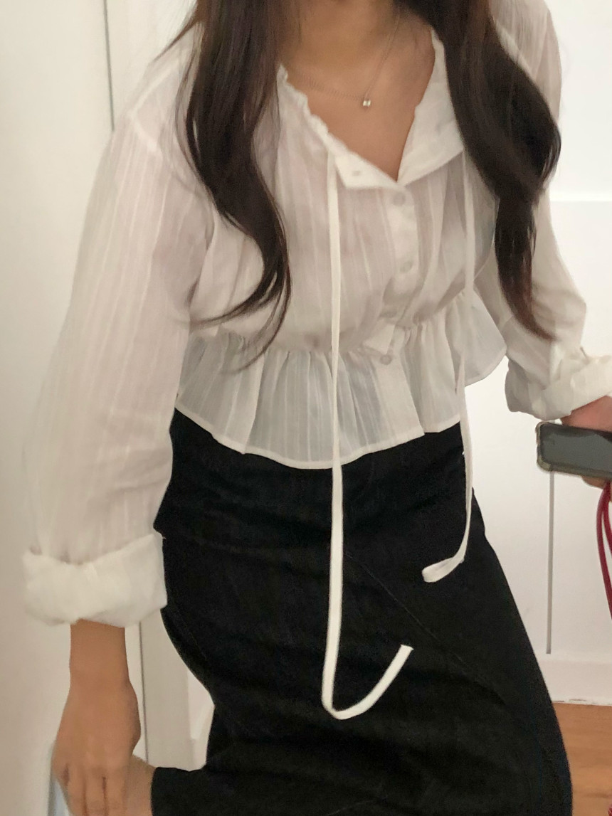 맥시 롱스커트 생지스커트 청치마 상세 이미지 8