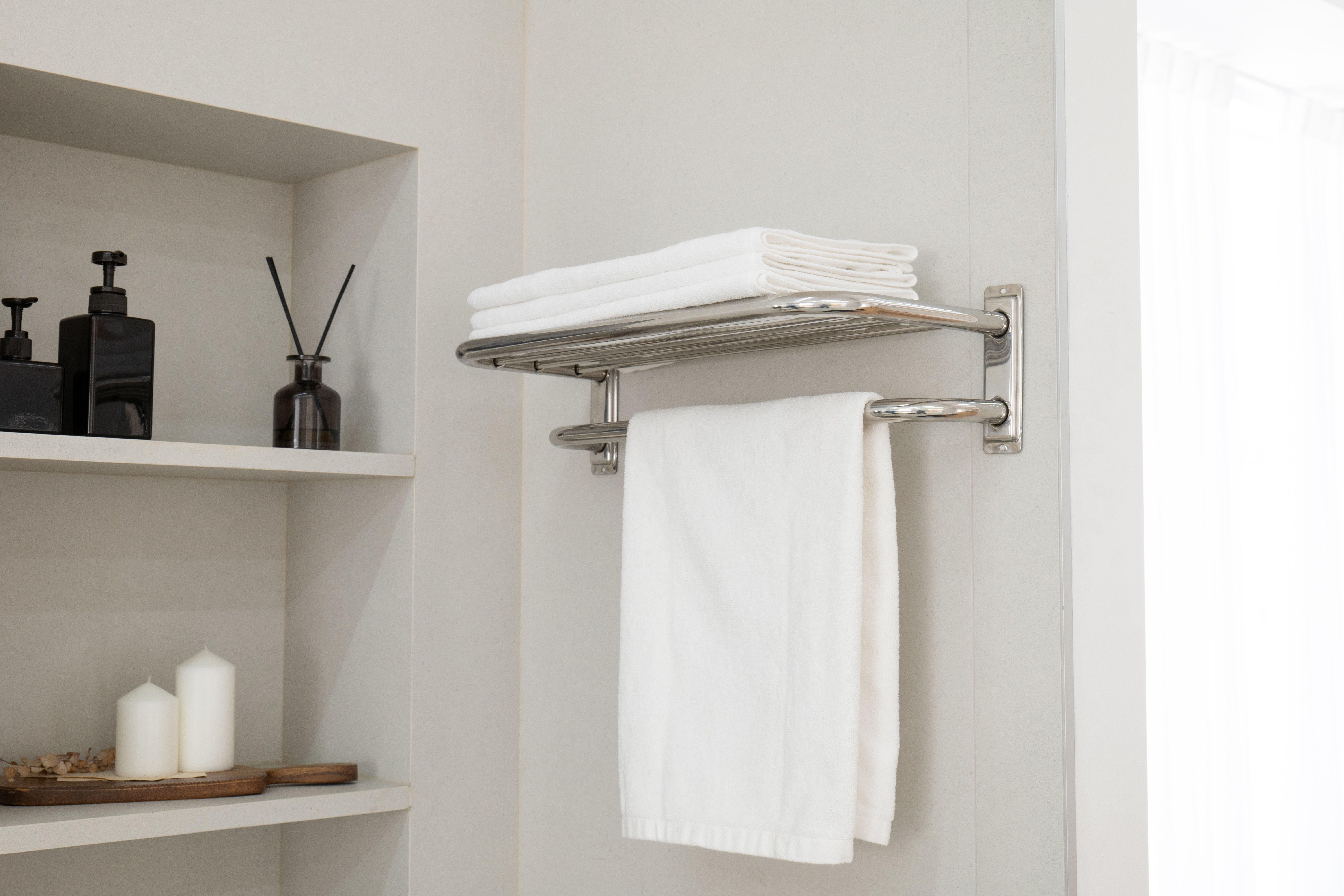 2단수건선반 욕실 화장실 이단 수건선반 국산