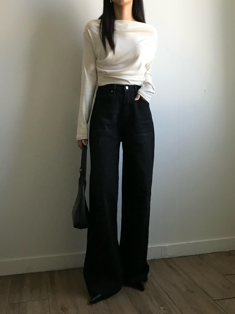 [무료배송] [숏,기본,롱] [S-XL] 매버릭 속밴딩 데님 팬츠 - 흑청(기본)S / 흑청(롱)M / 흑청(숏)XL /  진청(롱)L 당일발송 상세 이미지 30