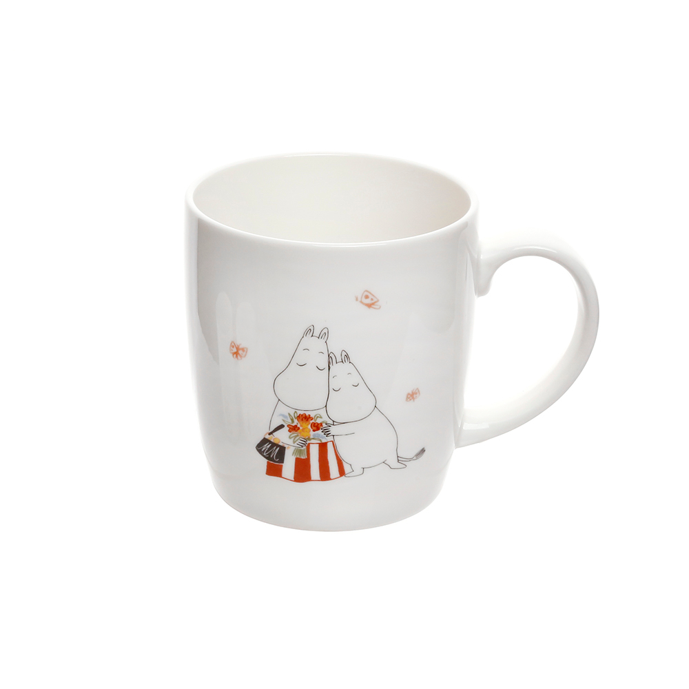 무민 본차이나 머그컵 동물 캐릭터 손잡이 커플 도자기 홈카페 커피 잔 선물 moomin - 상세 이미지 4