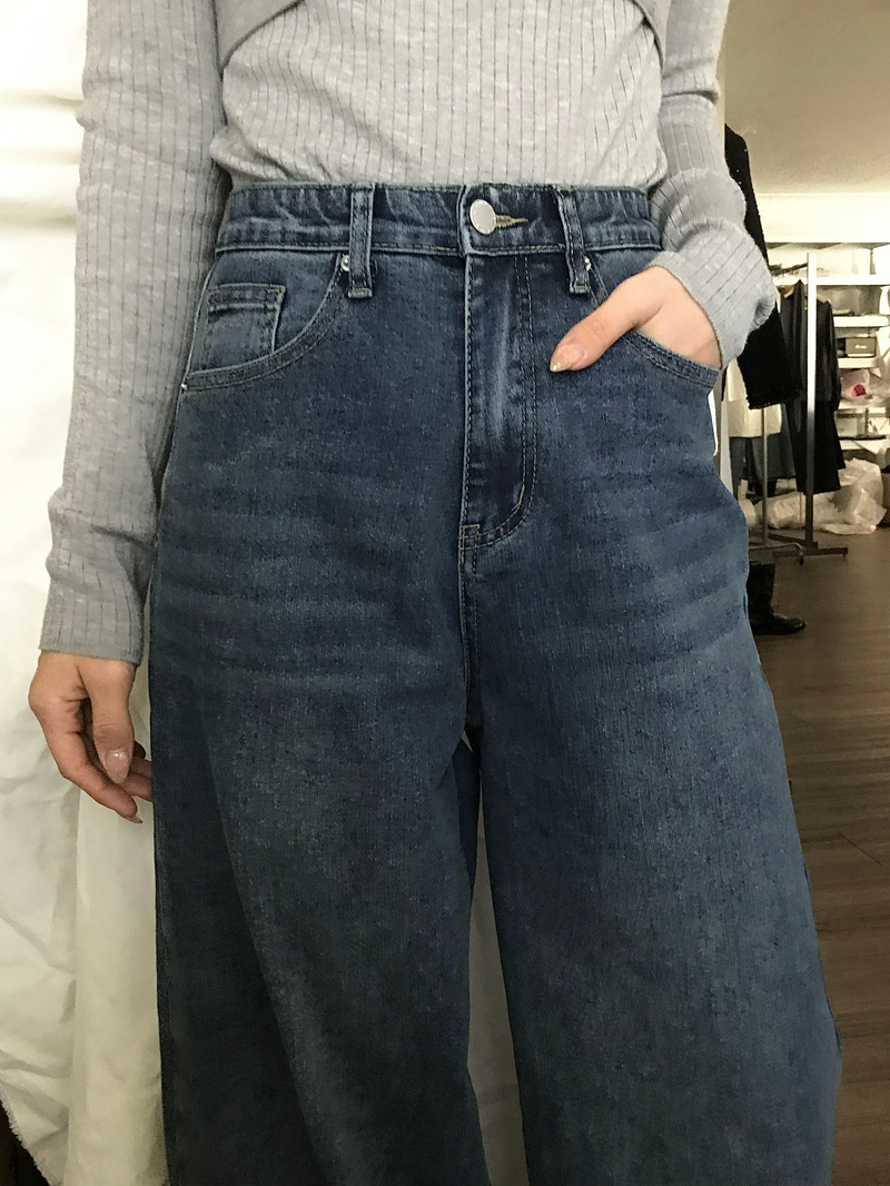 [무료배송] [숏,기본,롱] [S-XL] 매버릭 속밴딩 데님 팬츠 - 흑청(기본)S / 흑청(롱)M / 흑청(숏)XL /  진청(롱)L 당일발송 상세 이미지 53