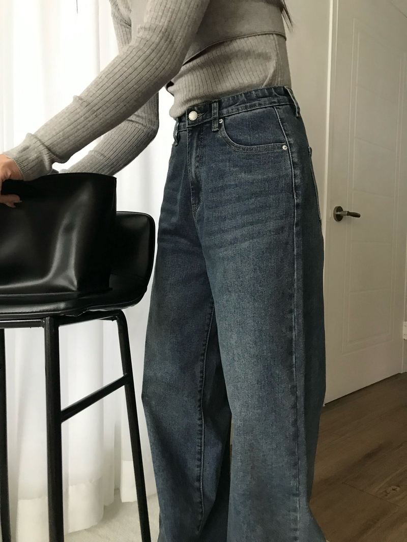 [무료배송] [숏,기본,롱] [S-XL] 매버릭 속밴딩 데님 팬츠 - 흑청(기본)S / 흑청(롱)M / 흑청(숏)XL /  진청(롱)L 당일발송 상세 이미지 63