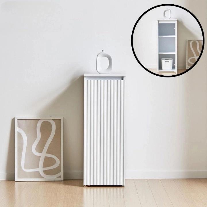 틈새 수납 템바보드 수납장 폭좁은 템바보드 거실장 300