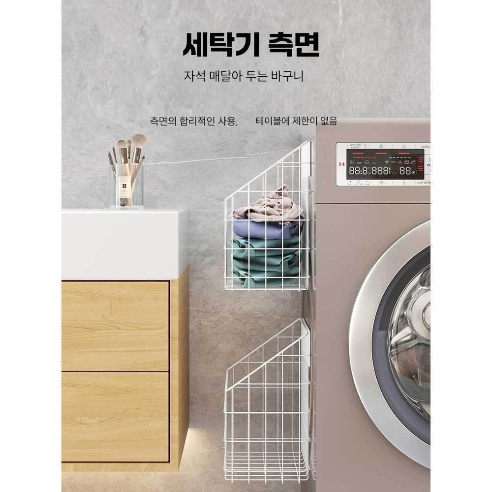 마그네틱빨래바구니 런드리버킷 자석빨래바구니 - 상세 이미지 3
