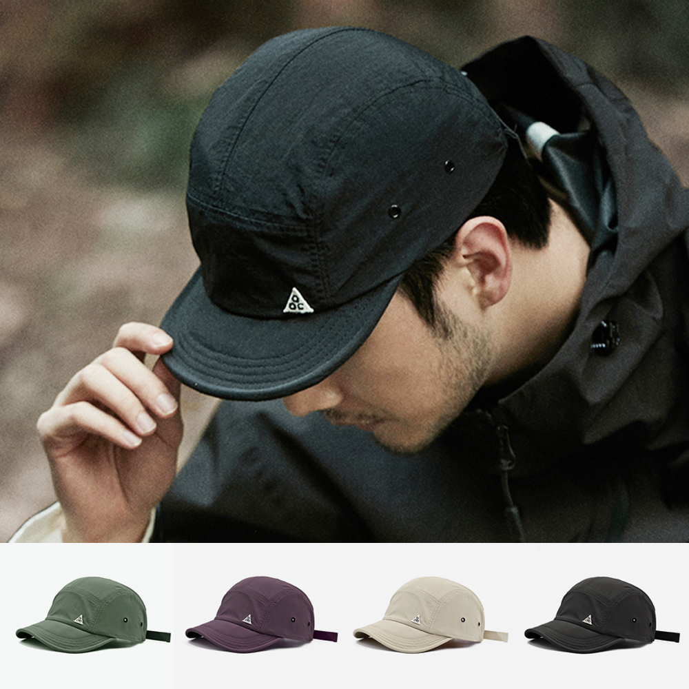 숏챙모자 챙짧은 숏캡 나일론 볼캡 캠핑 트레일 등산 운동 러닝 모자