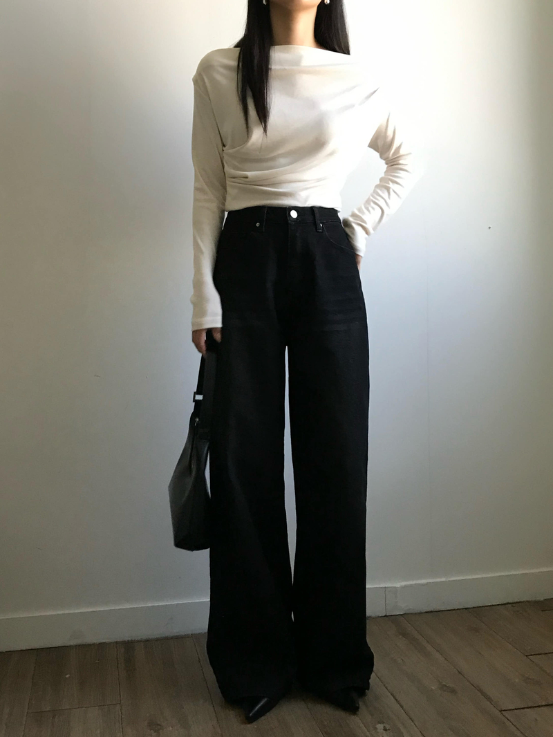 [무료배송] [숏,기본,롱] [S-XL] 매버릭 속밴딩 데님 팬츠 - 흑청(기본)S / 흑청(롱)M / 흑청(숏)XL /  진청(롱)L 당일발송 상세 이미지 31
