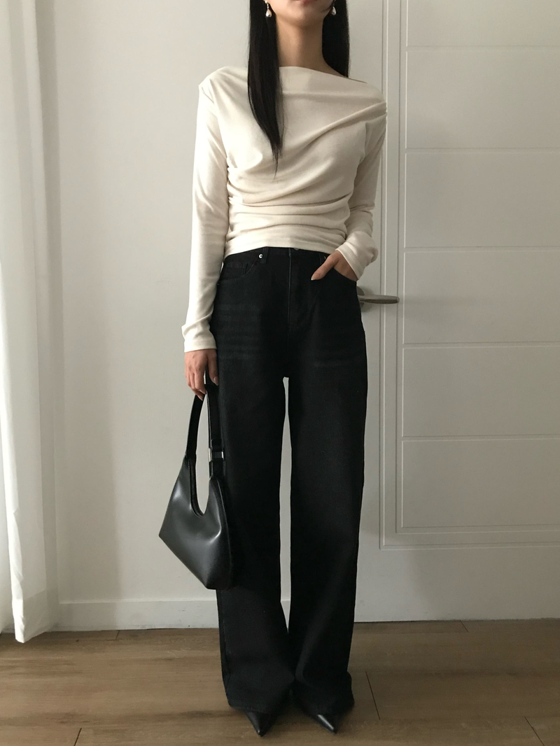 [무료배송] [숏,기본,롱] [S-XL] 매버릭 속밴딩 데님 팬츠 - 흑청(기본)S / 흑청(롱)M / 흑청(숏)XL /  진청(롱)L 당일발송 상세 이미지 47