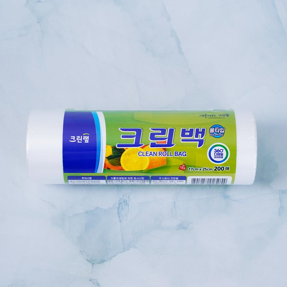 메가마트 크린랩 크린백 롤타입 미니 17cmx25cmx200매 - 상품 이미지