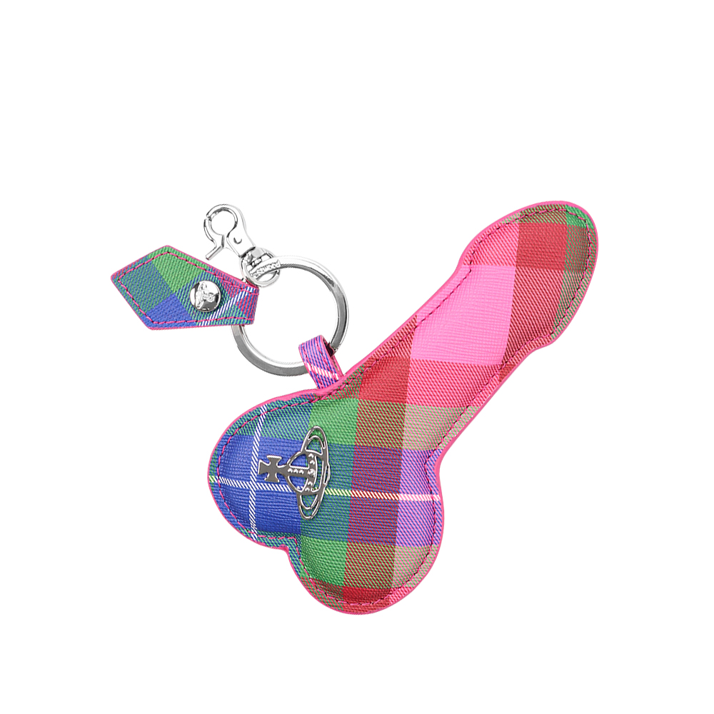 비비안웨스트우드 체크 키홀더 82030119U S001O G301 - 상품 이미지