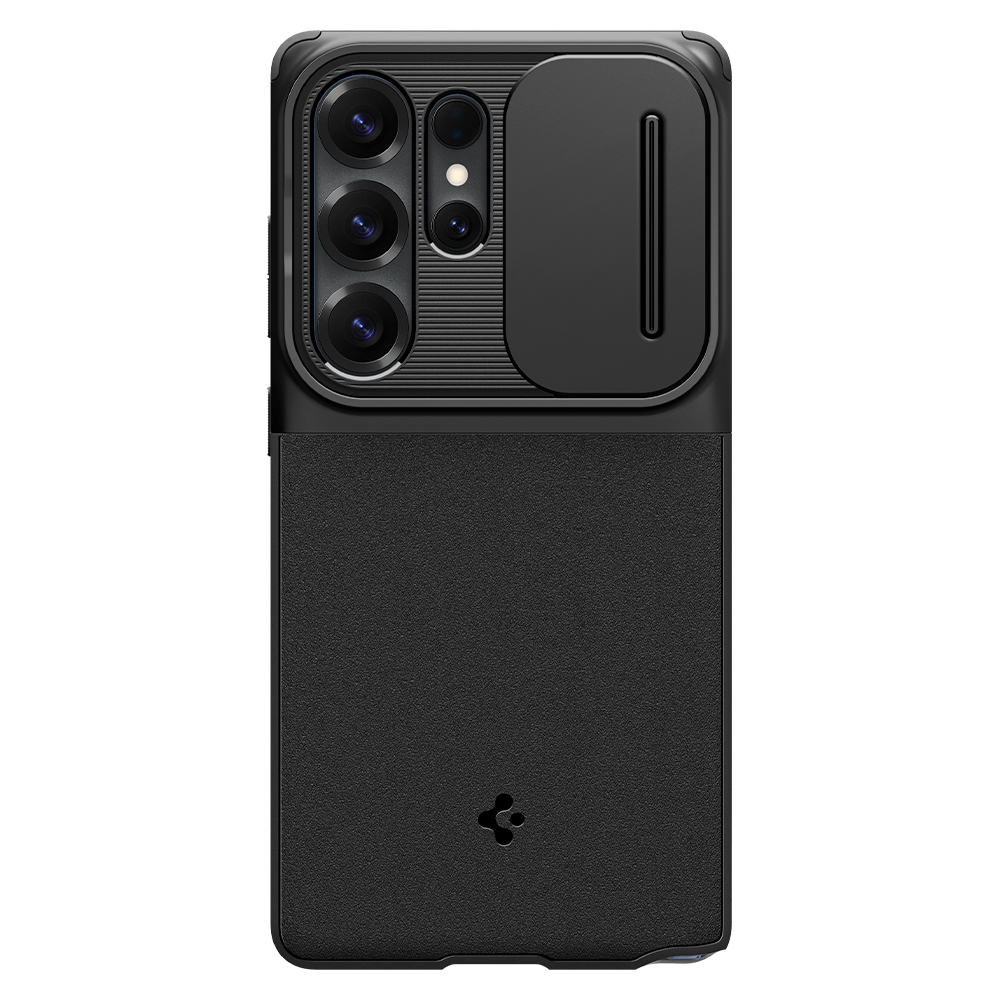 슈피겐 갤럭시 카메라 보호 케이스 옵틱아머 블랙, 갤럭시S25 울트라