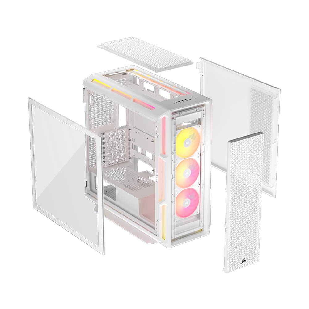 커세어 iCUE LINK 5000T LX RGB PC케이스 화이트 - 상세 이미지 4