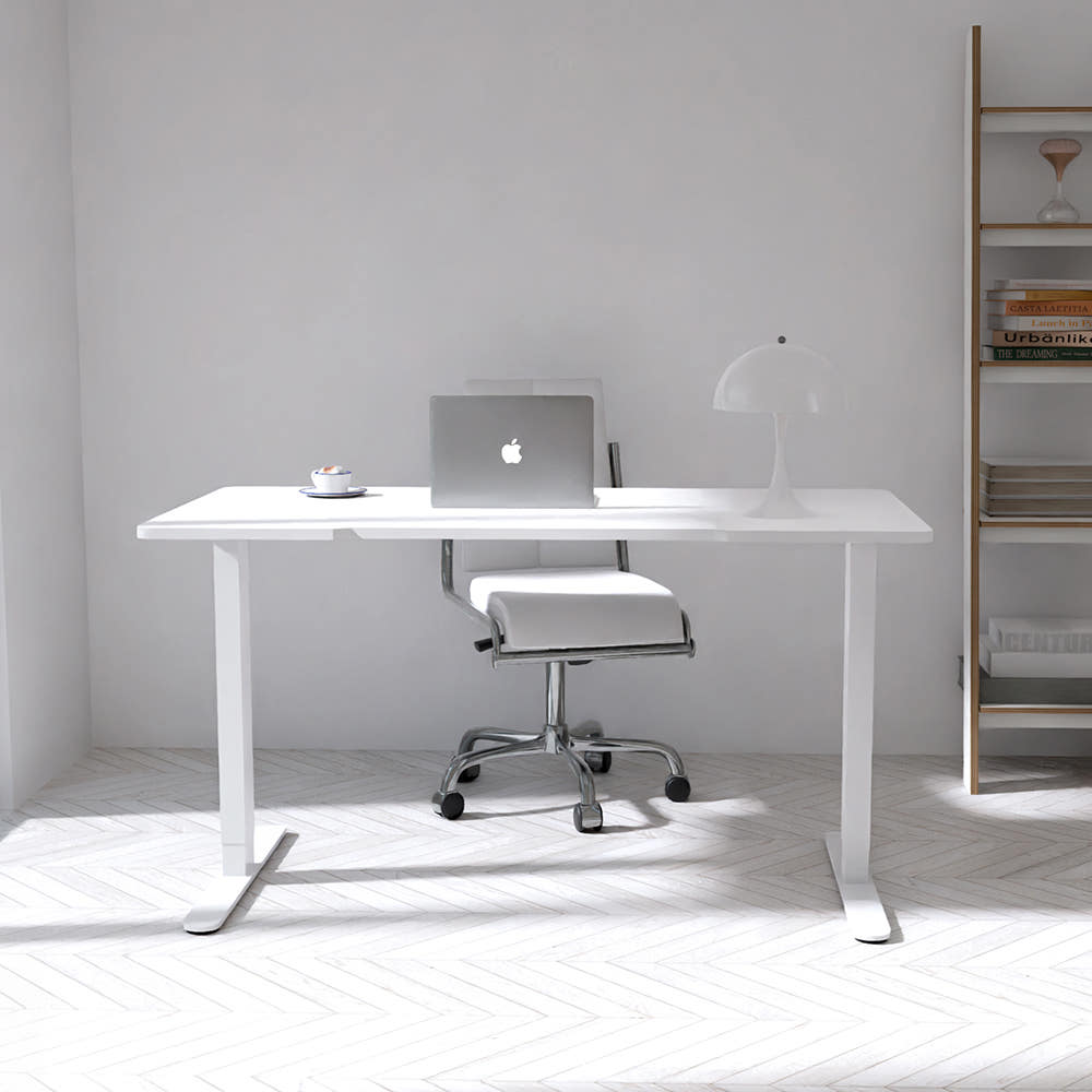 쿠잉 전동 모션데스크 화이트