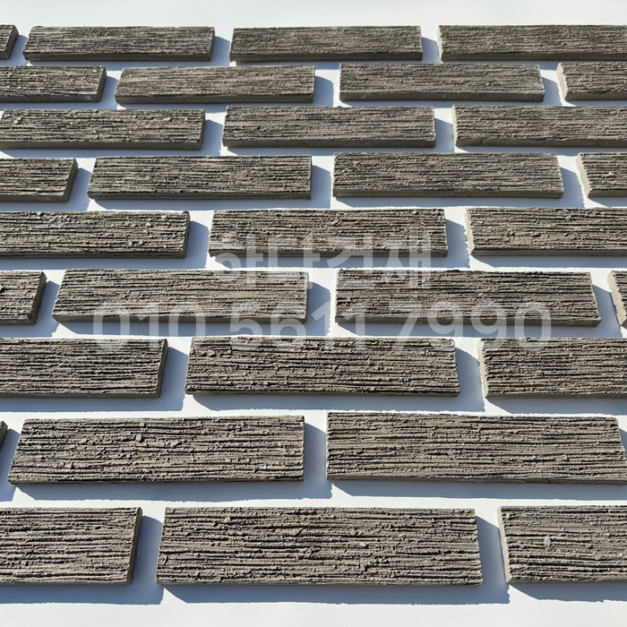 빗살무늬 점토타일 230x52x12T 그레이 / 하다건재