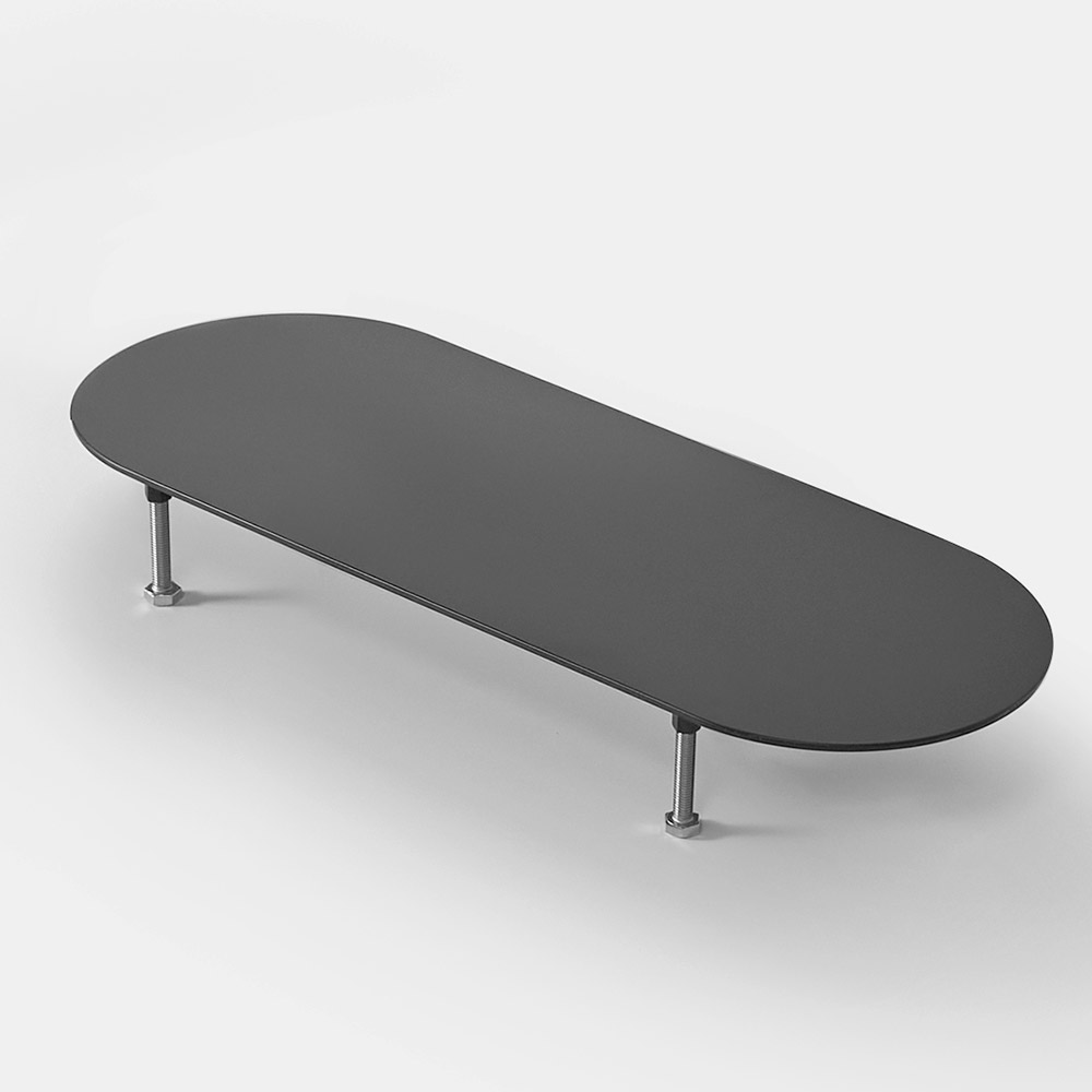 찰리도 볼트 모니터 받침대 600mm, 블랙