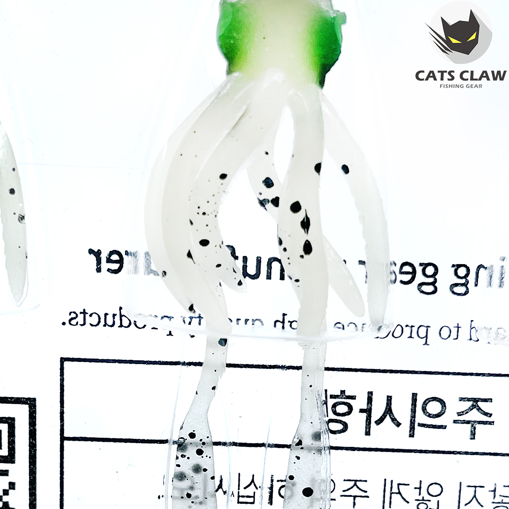 캣츠크로우 스퀴드엑스 광어웜 다운샷웜 002 펄실버, 10cm(4인치) - 상세 이미지 5