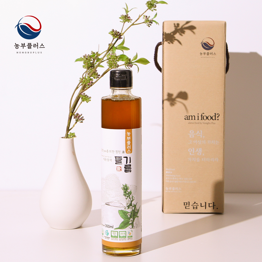 국산 냉압착 생들기름 180ml 1병 선물세트 농부플러스 - 상세 이미지 4