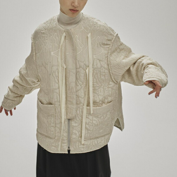 투데이풀 Jacquard Piping Blouson 자카드 파이핑 블루종 12510204 - 상세 이미지 3