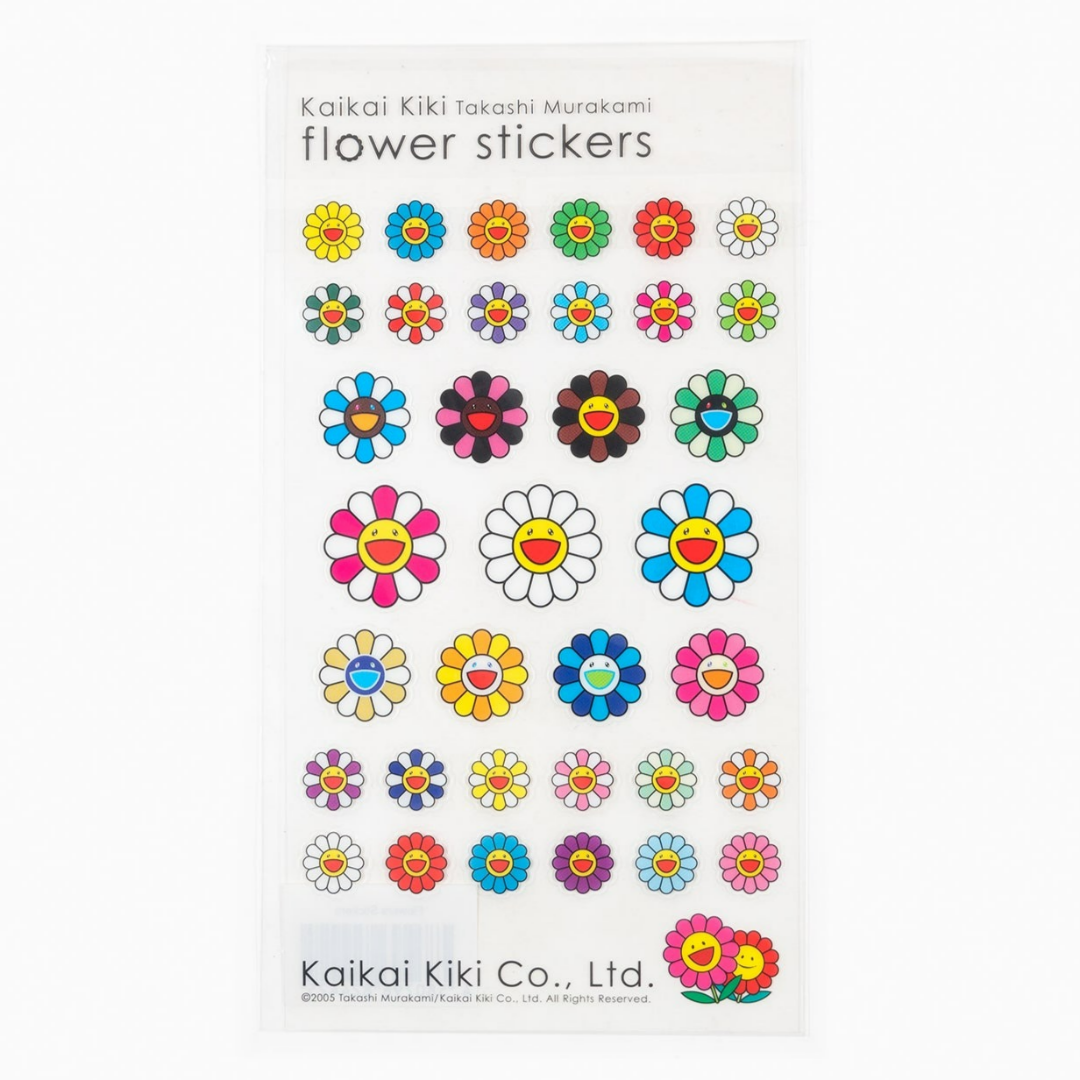 카이카이키키 스티커 클리어 플라워 Takashi Murakami Stickers - 메인 이미지