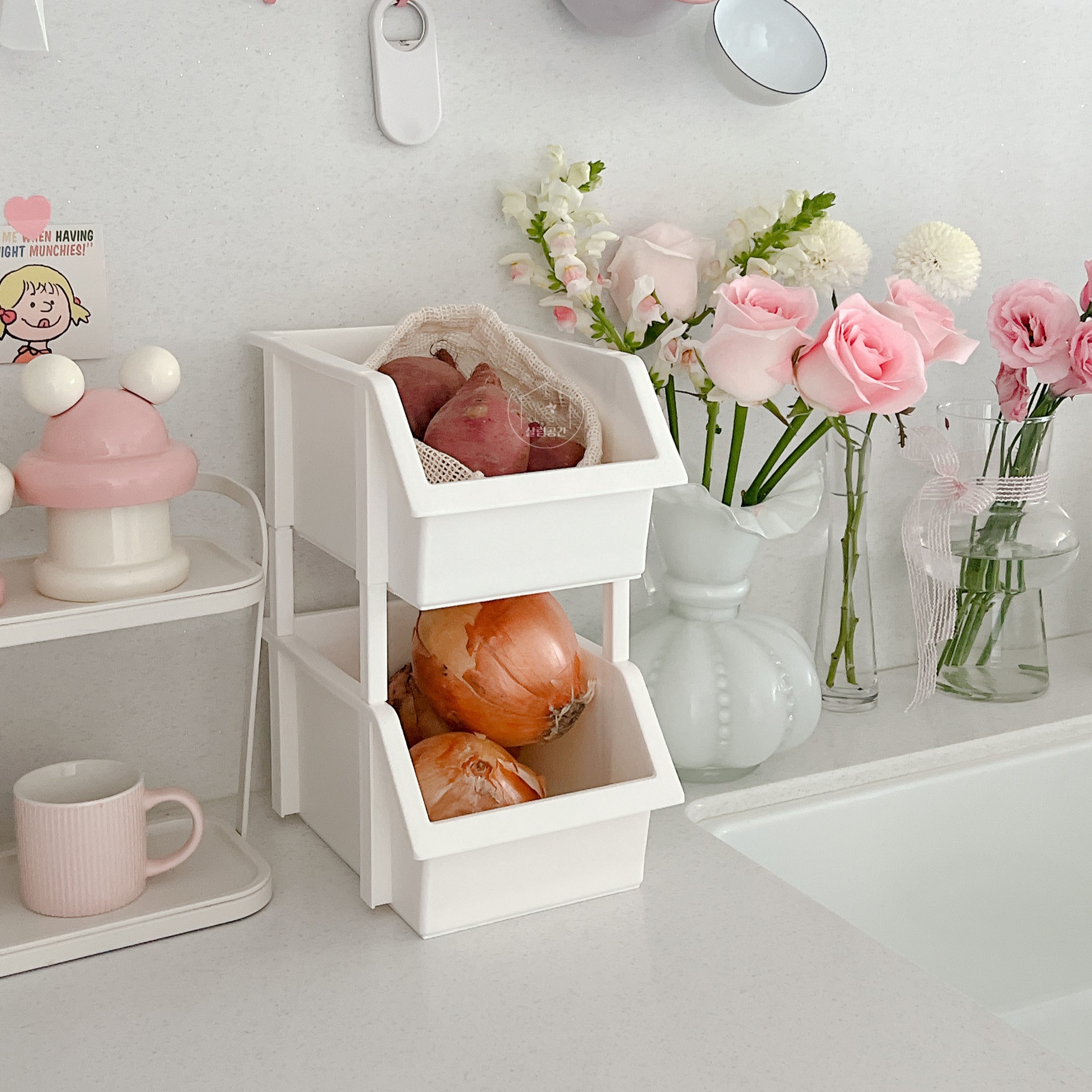 적층정리 싱크대 주방 틈새 수납 펜트리 정리함 - 상세 이미지 2