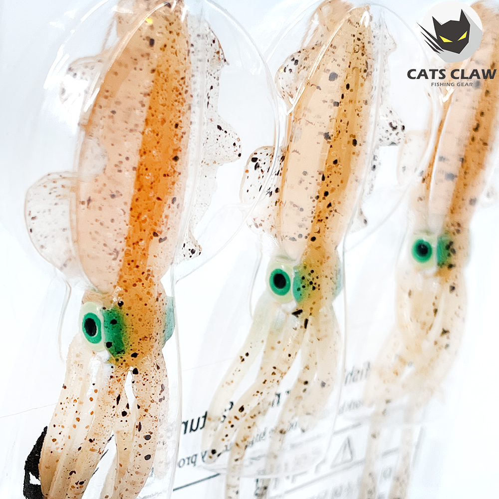 캣츠크로우 스퀴드엑스 광어웜 다운샷웜 003 펄오렌지, 10cm(4인치) - 상세 이미지 3